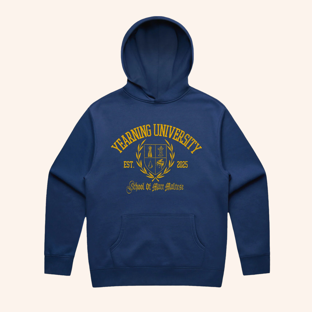 Matt Maltese Merch Yearning University Hoodie Music Lover Gifts For Him