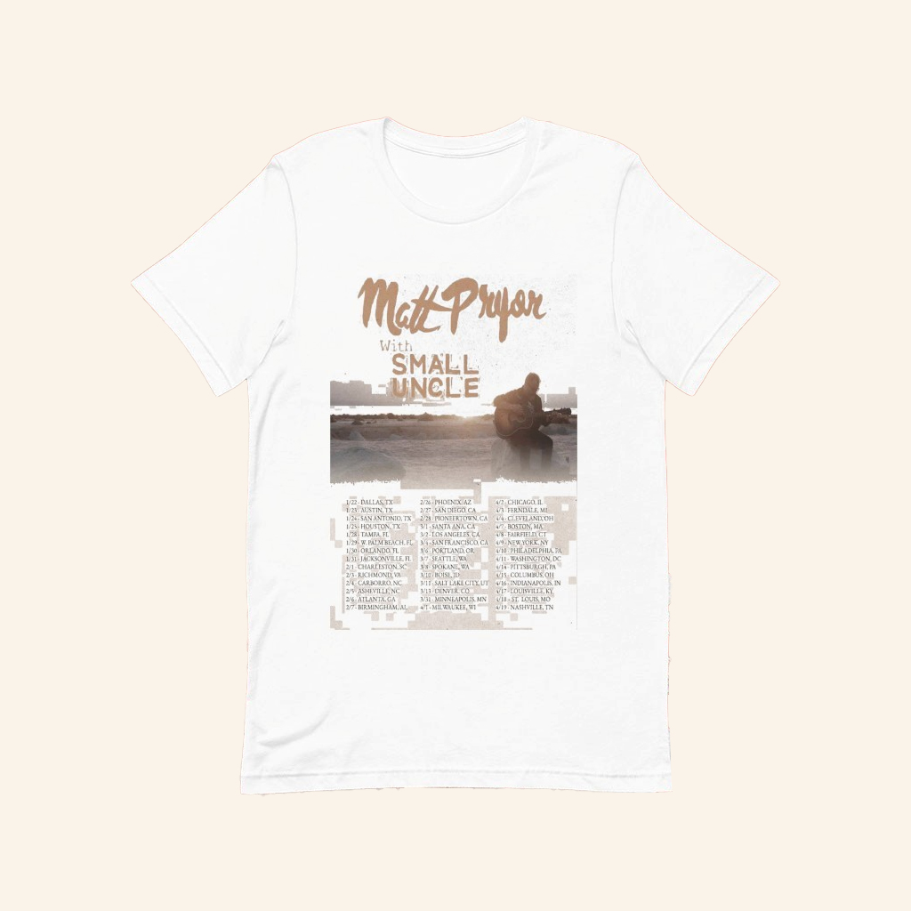 Matt Pryor With Small Uncle Tour The Salton Sea 2026 Guitar T-shirt Fan Merch Gifts