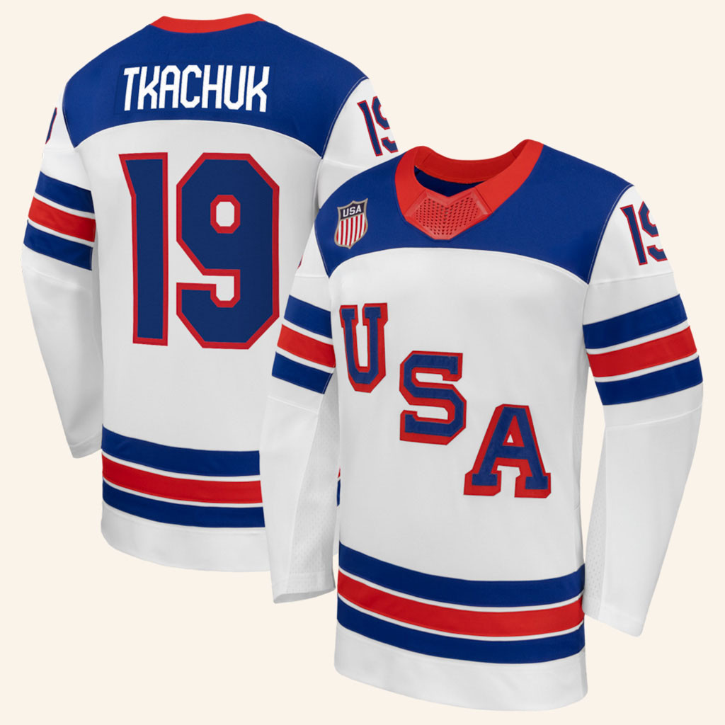 Matthew Tkachuk USA Hockey White 2026 Jersey Game Day Apparel Ice Hockey Fan Gifts-1 Matthew Tkachuk USA Hockey White 2026 Jersey Game Day Apparel Ice Hockey Fan Gifts-1