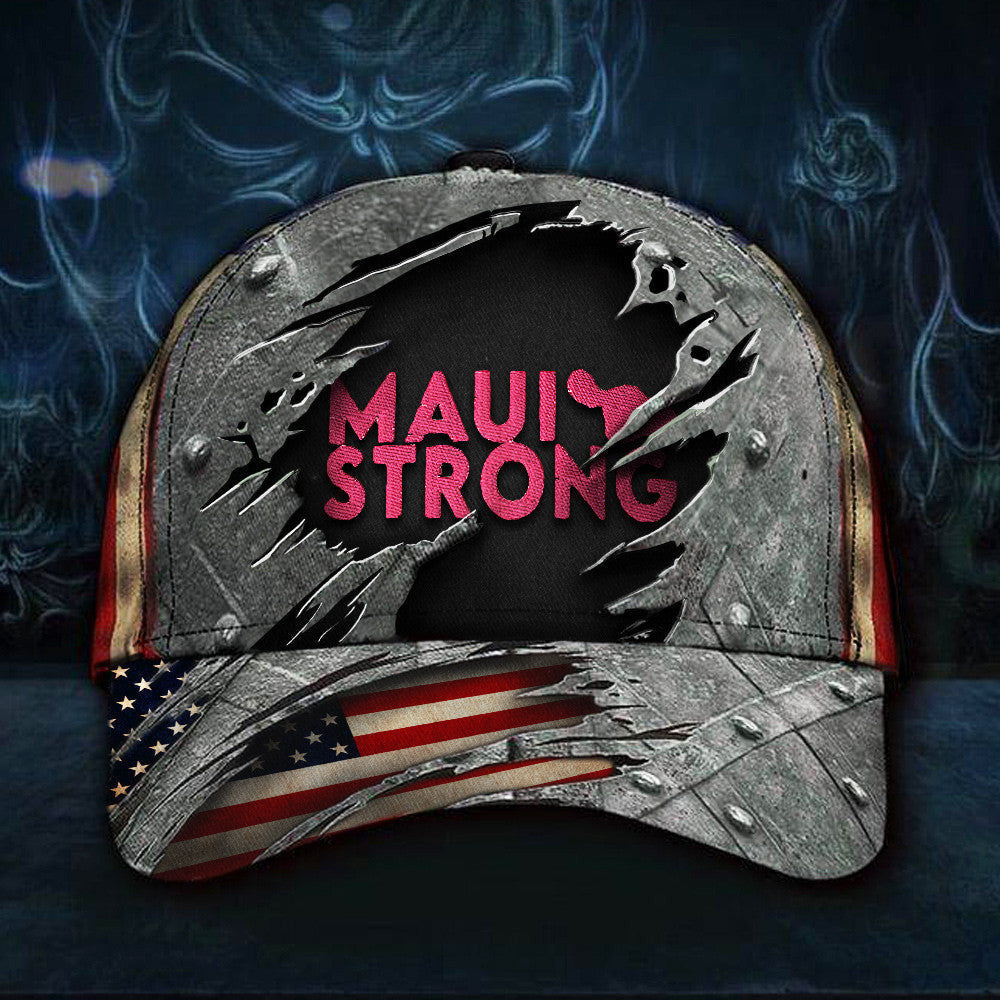 Maui Strong Hat Old Retro Pray For Maui Hawaii Wildfire Hat American Flag Gifts Maui Strong Hat Old Retro Pray For Maui Hawaii Wildfire Hat American Flag Gifts