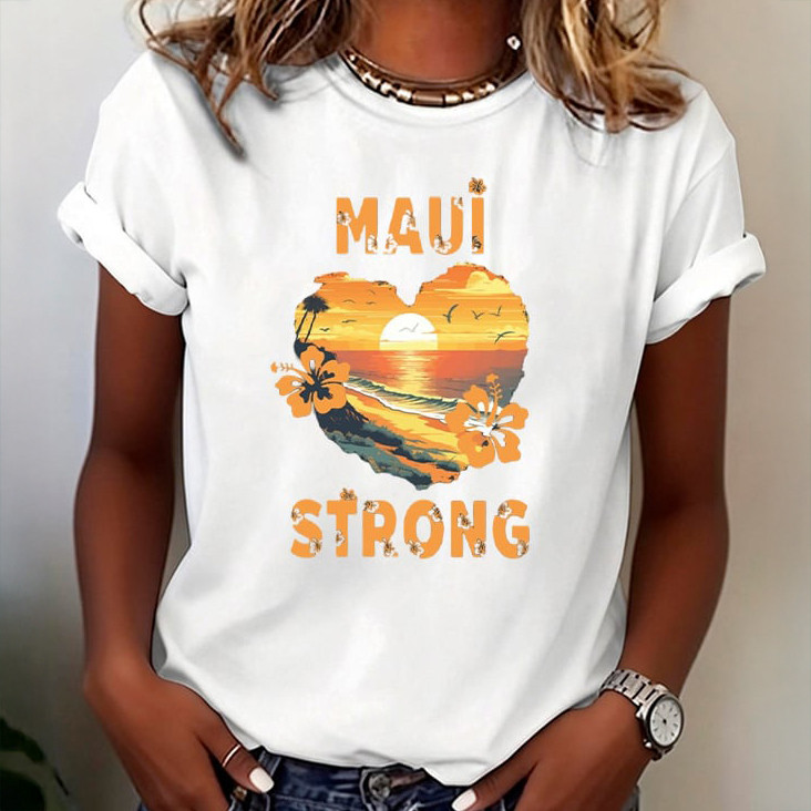 Maui Strong Hawaii T-Shirt Galathreads Clothing Present Idea For Mother's Day