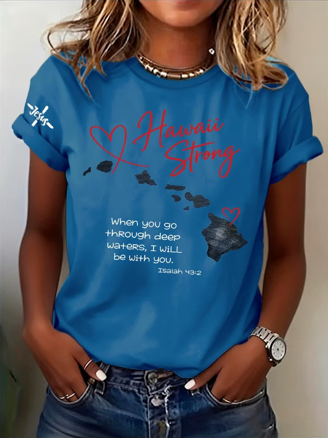 Maui Strong T-Shirt Island Recovery Memorial Apparel Gift For Supporters