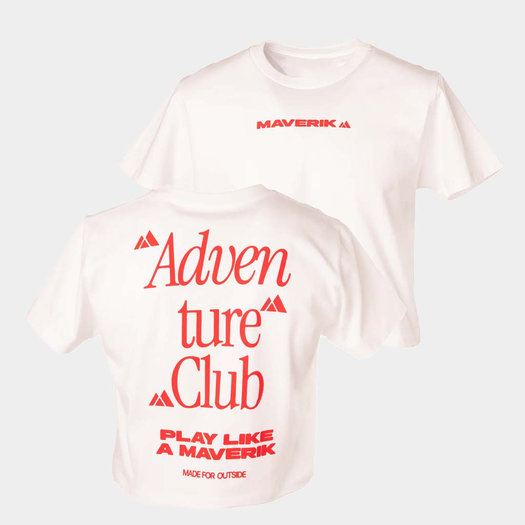 Maverik Merch Adventure Club Play Like A Maverik Cropped T-Shirt Birthday Gift For Her