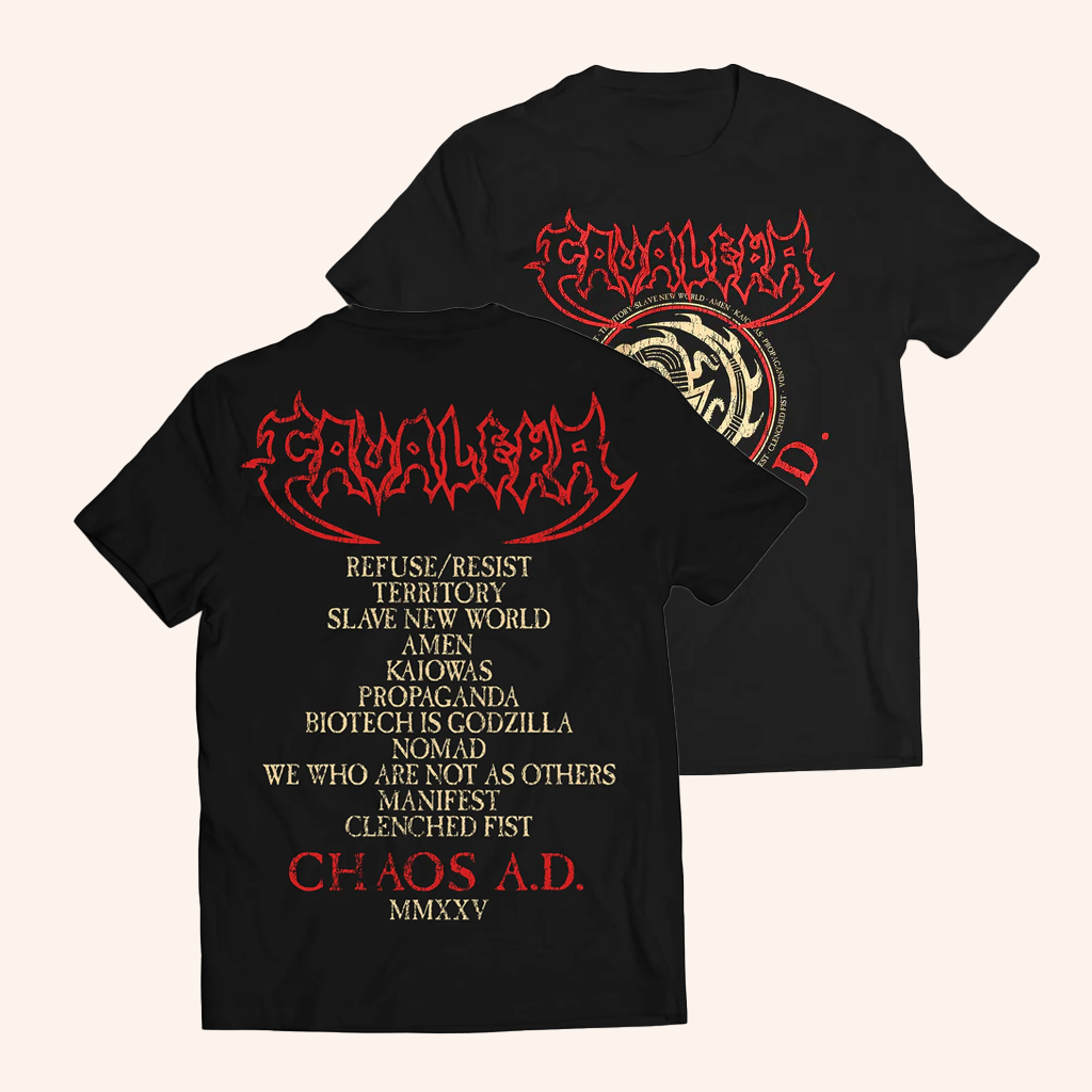 Maximum Cavalera Merch Cavalera Chaos AD Tracklist Shirt Gifts For Music Fans Maximum Cavalera Merch Cavalera Chaos AD Tracklist Shirt Gifts For Music Fans