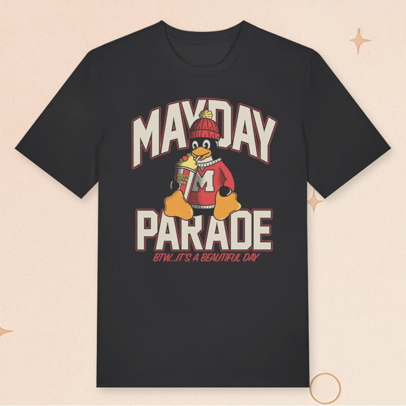 Mayday Parade Merch Cherry Lemonade Holiday T-Shirt BTW It's A Beautiful Day Shirt Gifts