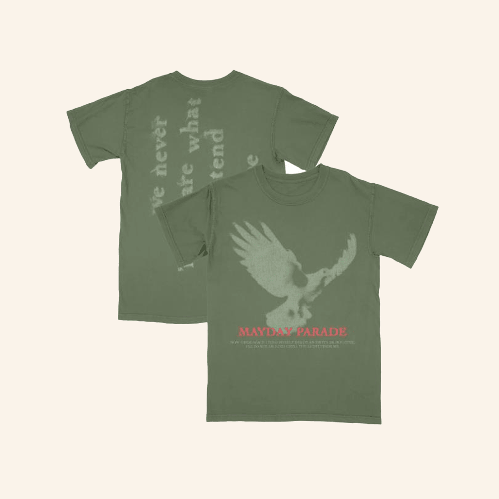 Mayday Parade Merch Dove Hemp T-Shirt Presents For Him Mayday Parade Merch Dove Hemp T-Shirt Presents For Him