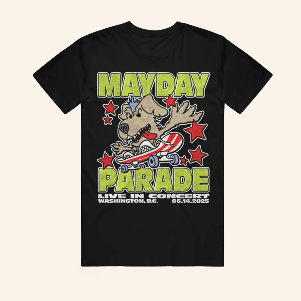 Mayday Parade Merch Live In DC Black T-Shirt Presents For Boyfriend Mayday Parade Merch Live In DC Black T-Shirt Presents For Boyfriend