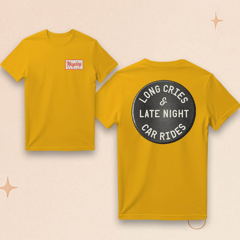 Mayday Parade Merch Long Cries And Late Night Car Rides Shirt Gifts For Dad