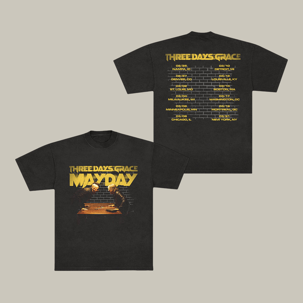 Mayday Tour Three Days Grace T-Shirt Music Themed Shirt Three Days Grace Lover Gift