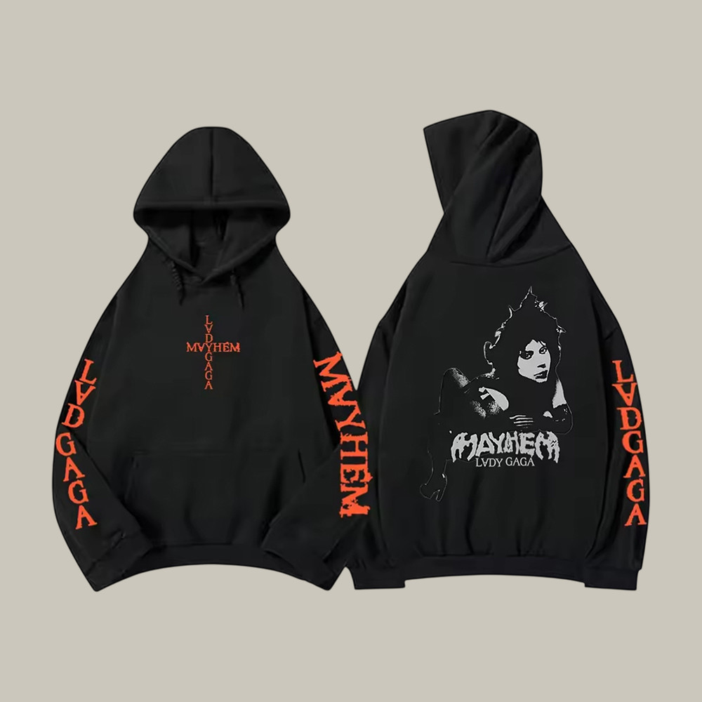 Mayhem Album Lady Gaga Hoodie Mayhem Ball Tour Apparel Present For Lady Gaga Lovers