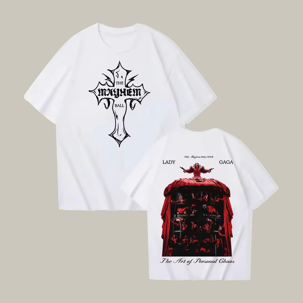Mayhem Ball Tour The Art Of Personal Chaos T-Shirt Lady Gaga Fan Merch Present For Him