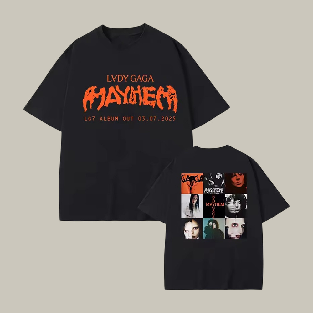 Mayhem New Album Lady Gaga T-Shirt Mayhem Ball Tour Clothes Unique Gift For Fans