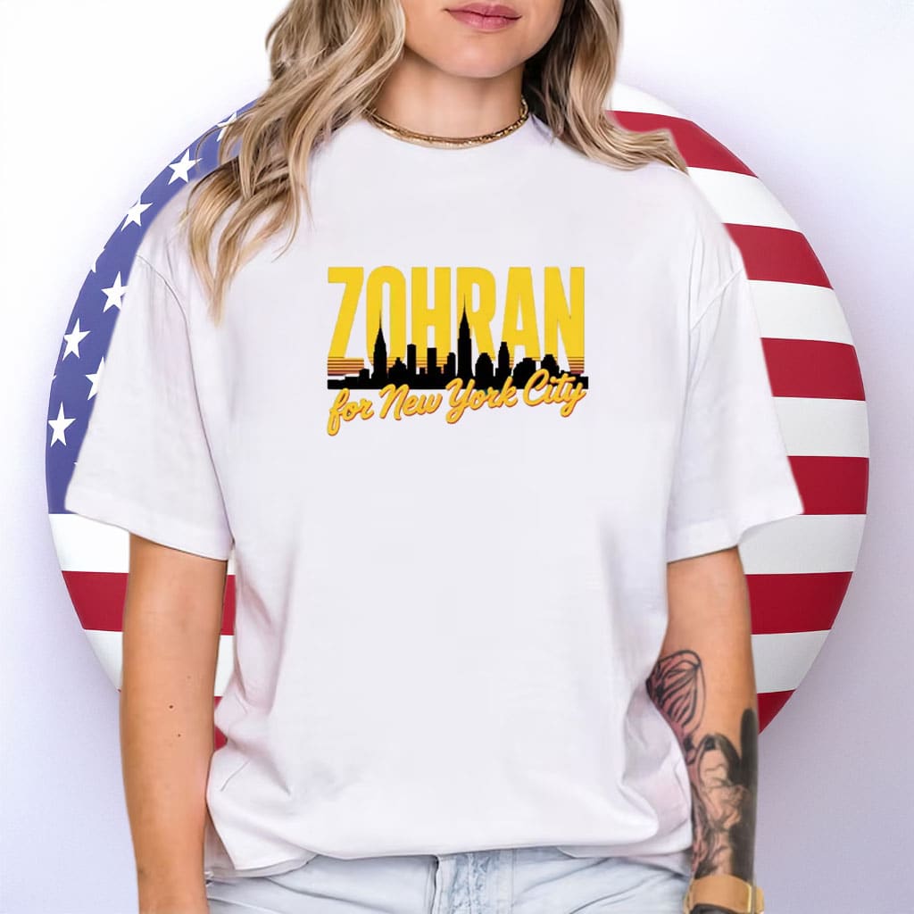 Mayor Mamdani 2025 Freeze Rent T-Shirt, Zohran for New York City Shirt - Zohran Mamdani Mayor (white option)