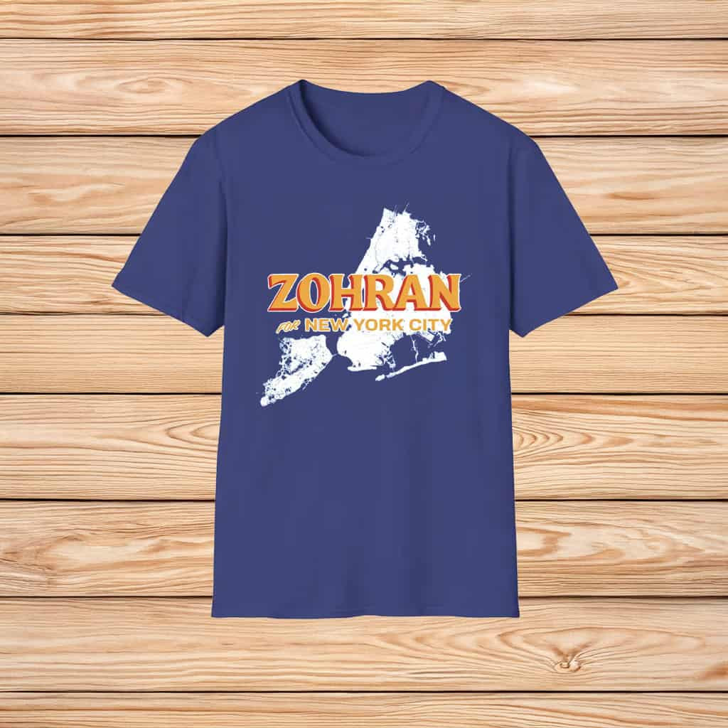 Mayor Mamdani 2025 T-Shirt Zohran For New York City Map Shirt Political Gift For Voters