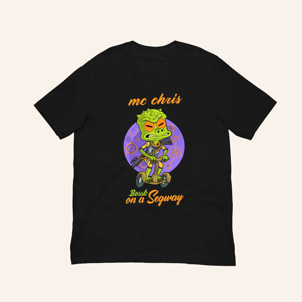 Mc Chris Merch Bossk On A Segway Shirt Gifts For Rap Music Lovers Mc Chris Merch Bossk On A Segway Shirt Gifts For Rap Music Lovers