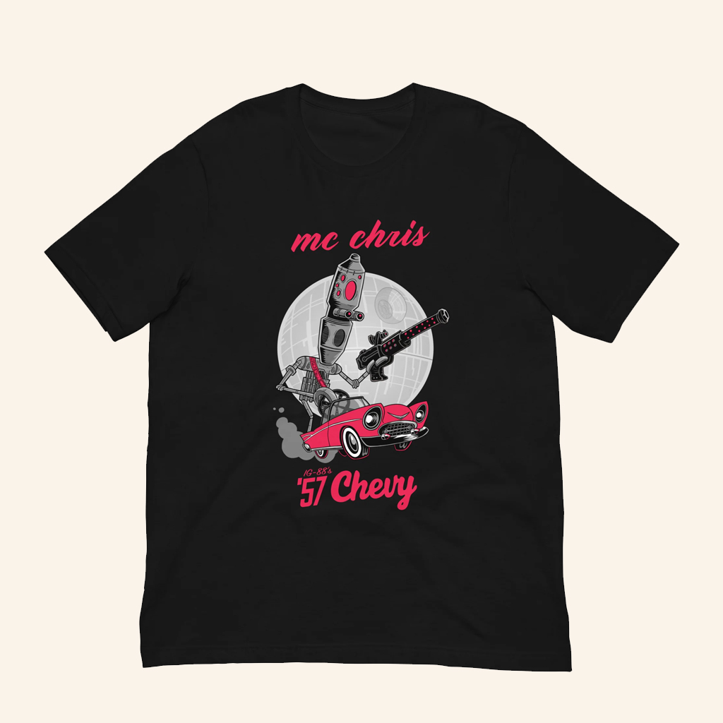 Mc Chris Merch IG 88's '57 Chevy Shirt Christmas Present Ideas For Dudes Mc Chris Merch IG 88's '57 Chevy Shirt Christmas Present Ideas For Dudes