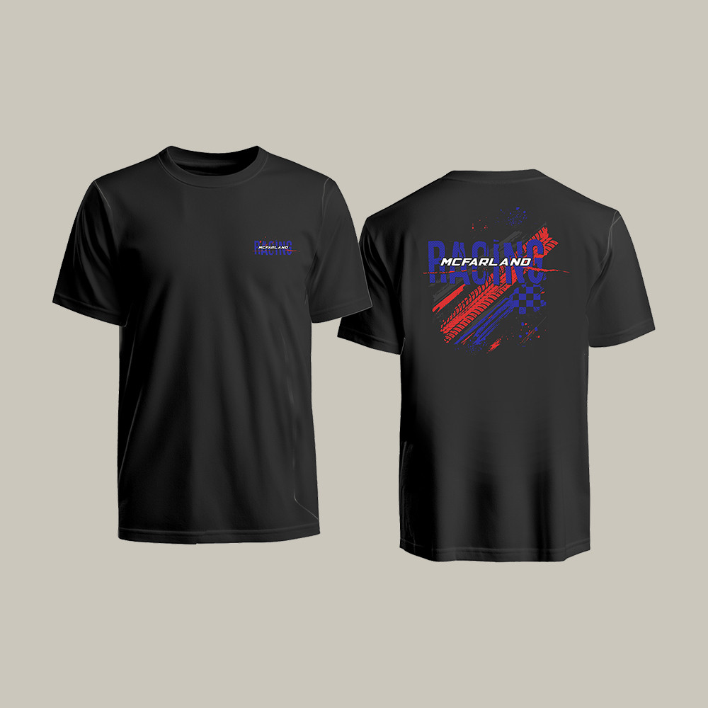 McFarland Racing Tire Tracks T-Shirt Cleetus McFarland Clothes Present Idea For Boyfriend