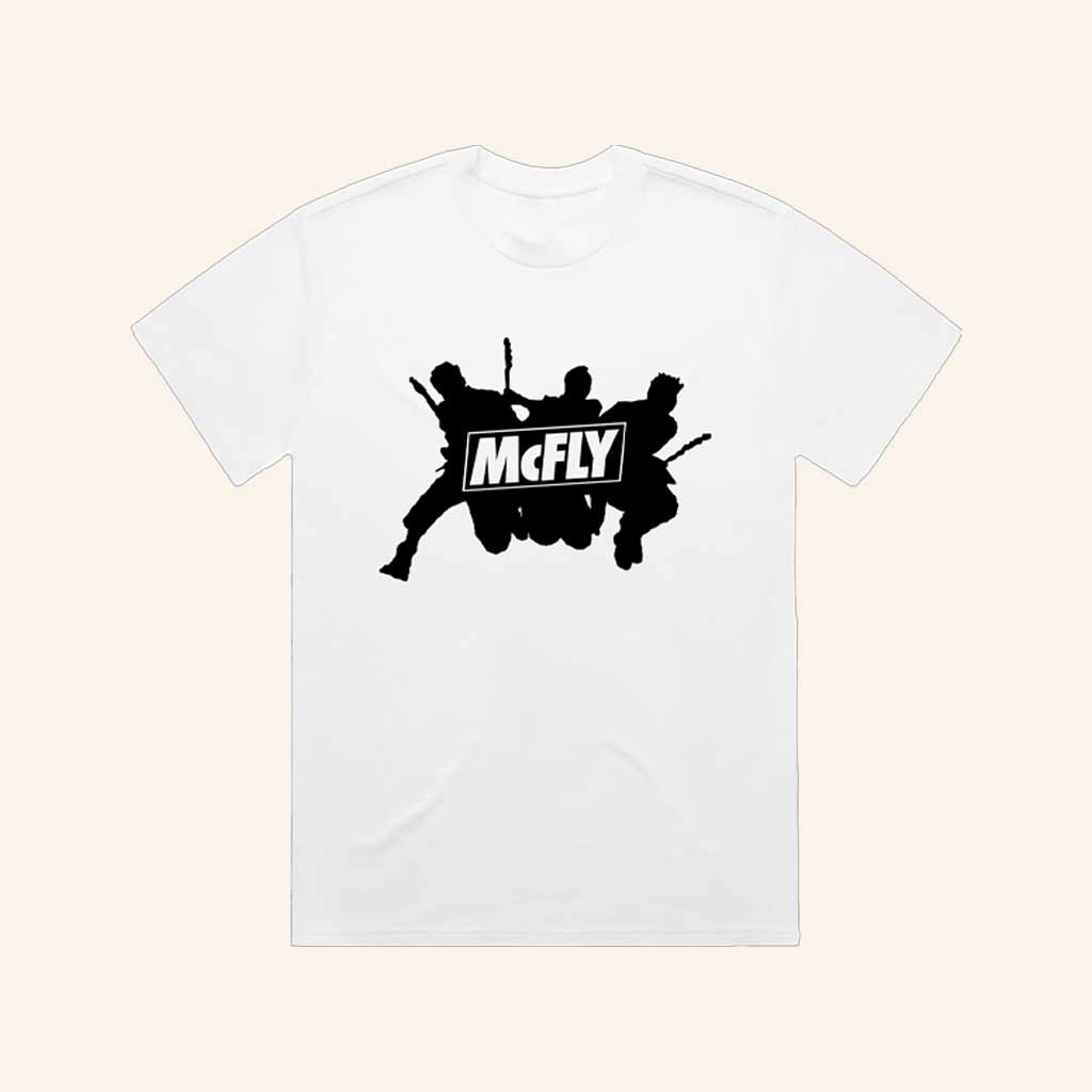 McFly Merch McFly Vs Busted White T-Shirt Music Lover Gifts For Him