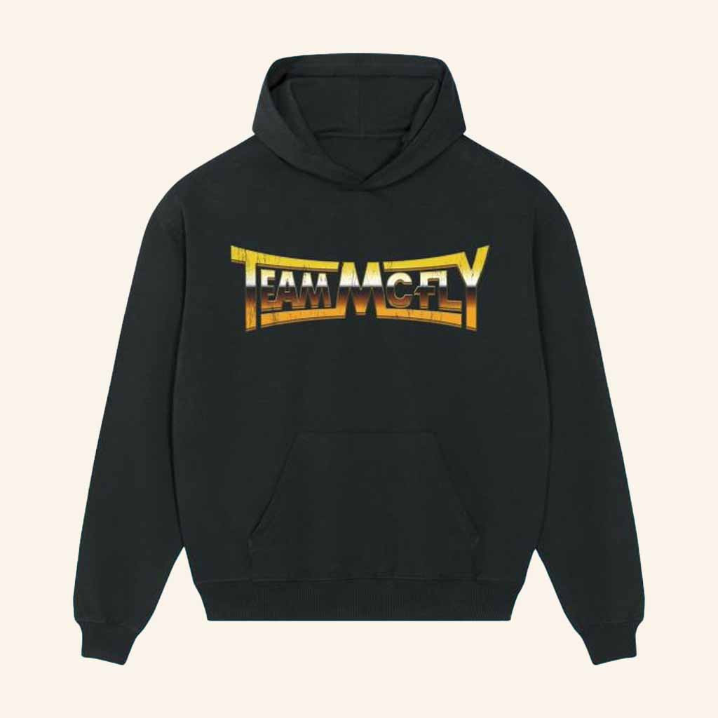 McFly Merch Team McFly Black Hoodie Unique Presents For Music Lovers McFly Merch Team McFly Black Hoodie Unique Presents For Music Lovers