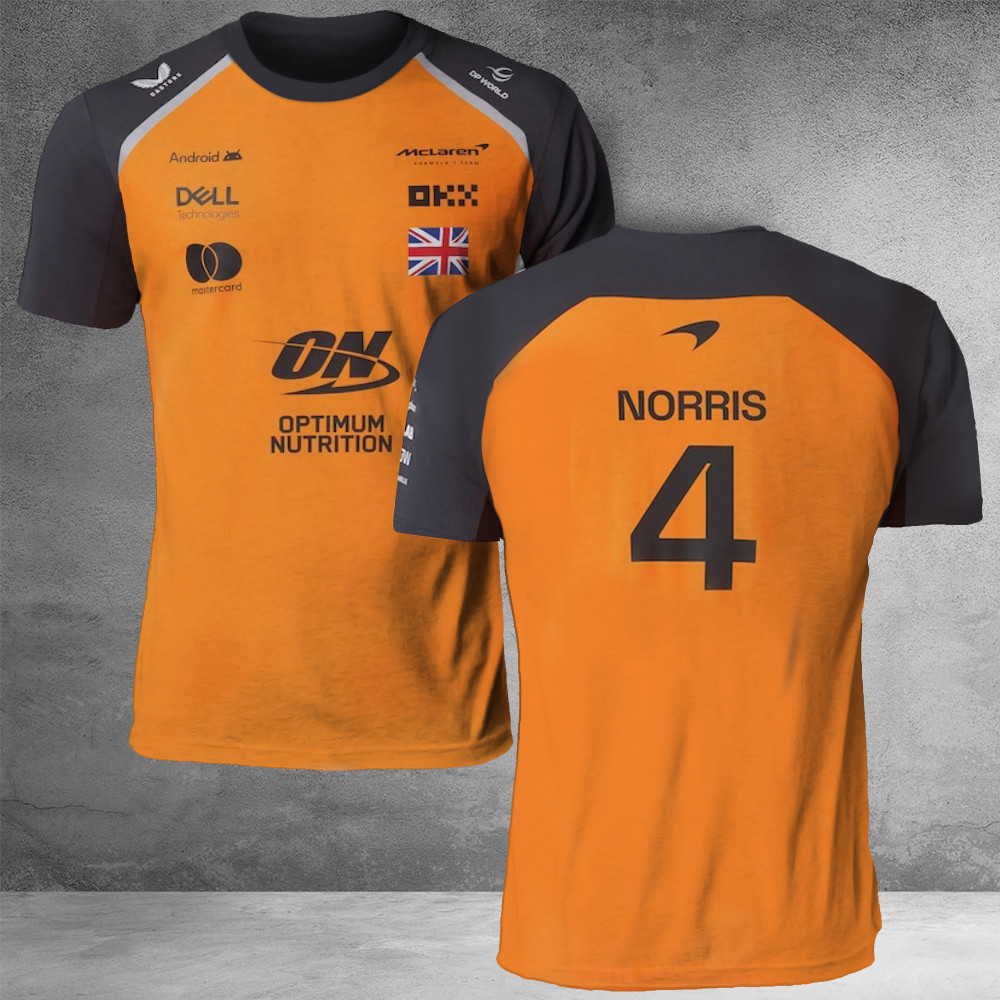 McLaren 2025 F1 Racing Team Lando Norris Driver Set Up T-Shirt Best Gift For Team Lovers