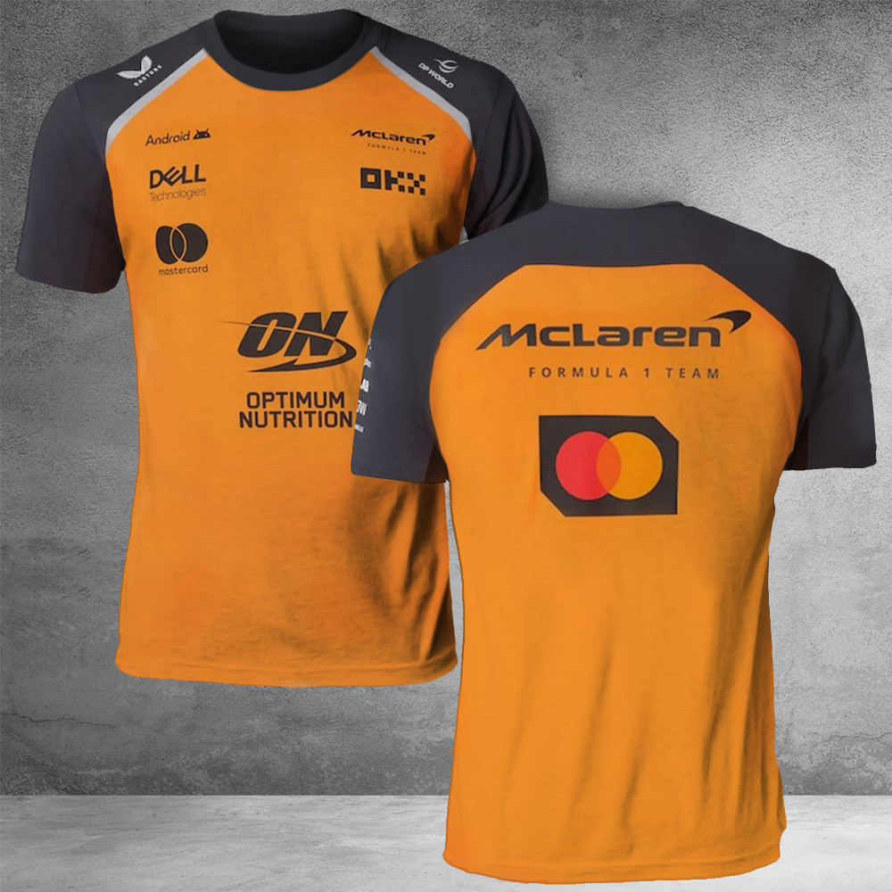 McLaren 2025 F1 Racing Team Set Up T-Shirt Good Gifts For Fan Lovers