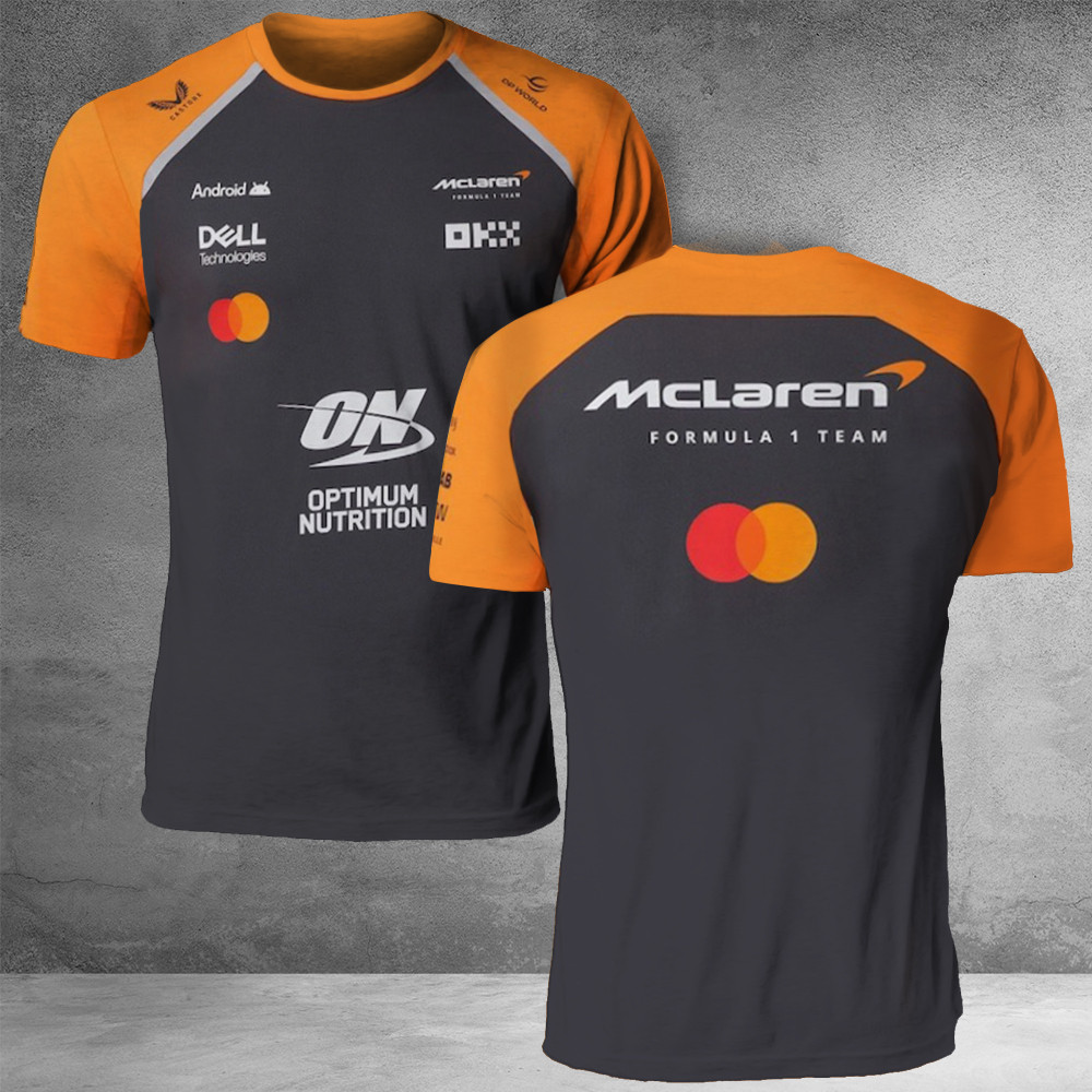 McLaren 2025 Formula 1 Team Set Up T-Shirt Gifts For Fan Lovers