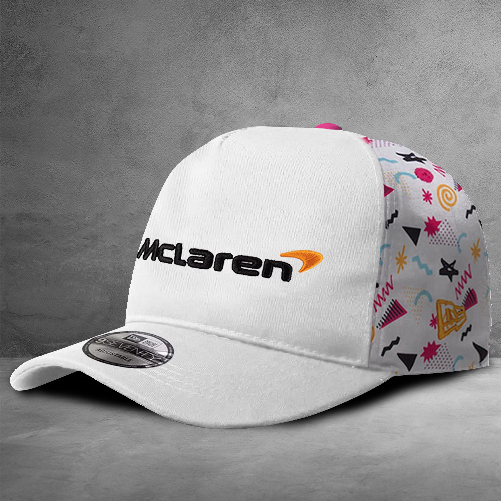 McLaren F1 Official 2025 USA Miami Team Baseball Cap Hat White Gift For Husband