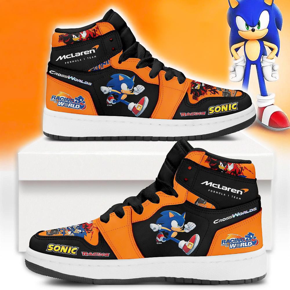 McLaren x Sonic F1 Racing World Limited Edition Air Jordan 1 Present For Husband