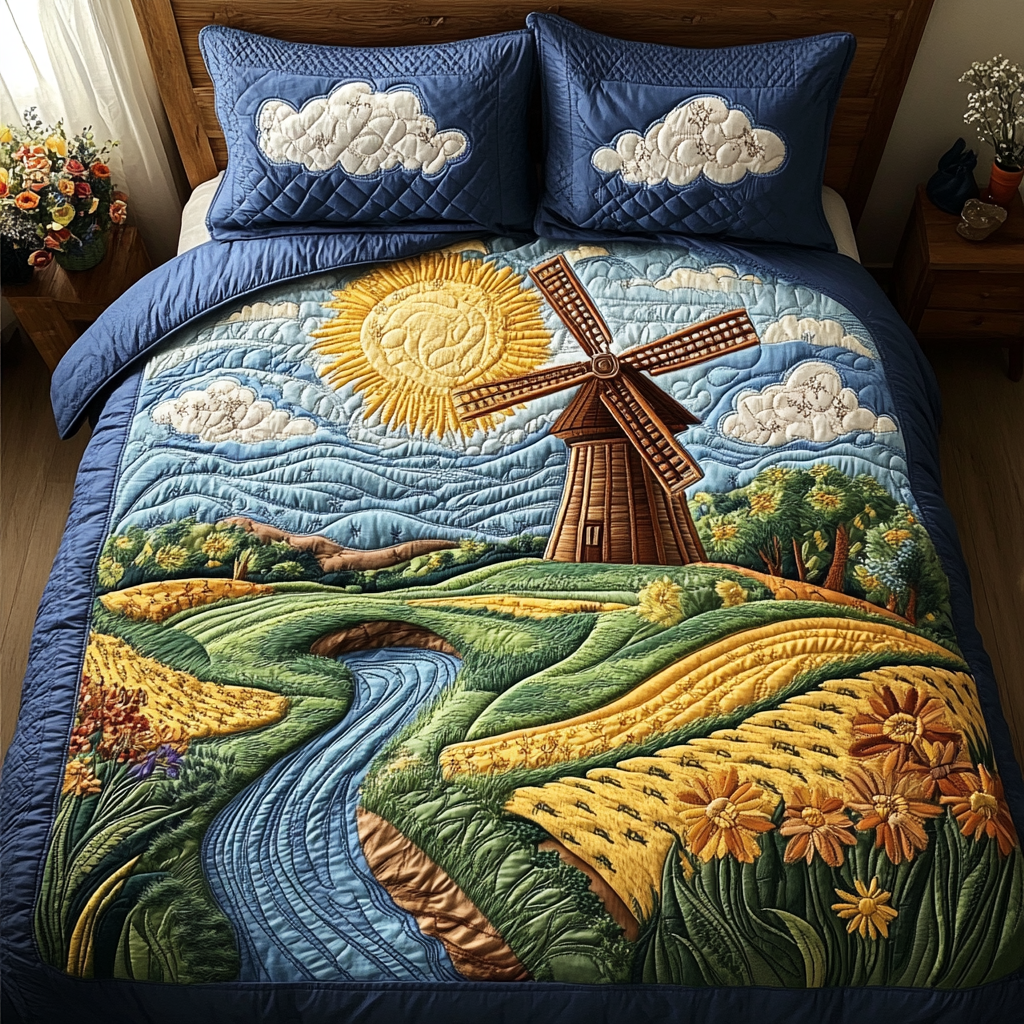 Meadow Calm Quilted Bedding Set Farm Bedroom Ideas Great Family Gifts