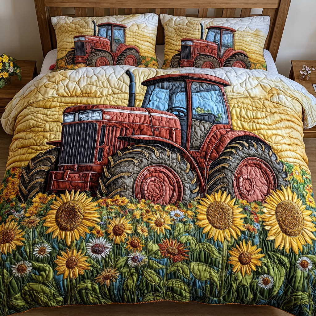 Meadow Drive Quilted Bedding Set Bedroom Decor Ideas Tractor Gifts For Men