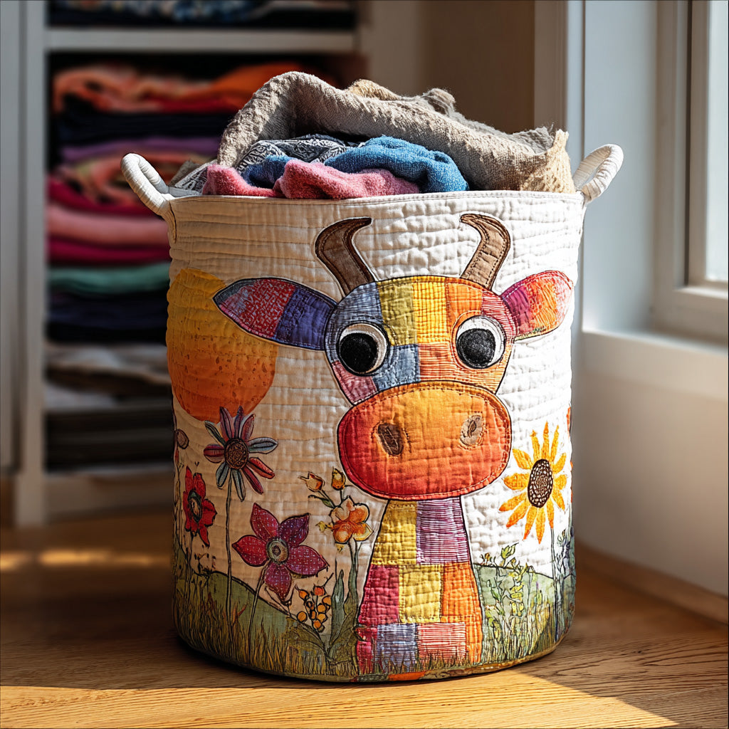 Meadow Highland Quilted Laundry Basket Graduation Merch Gift