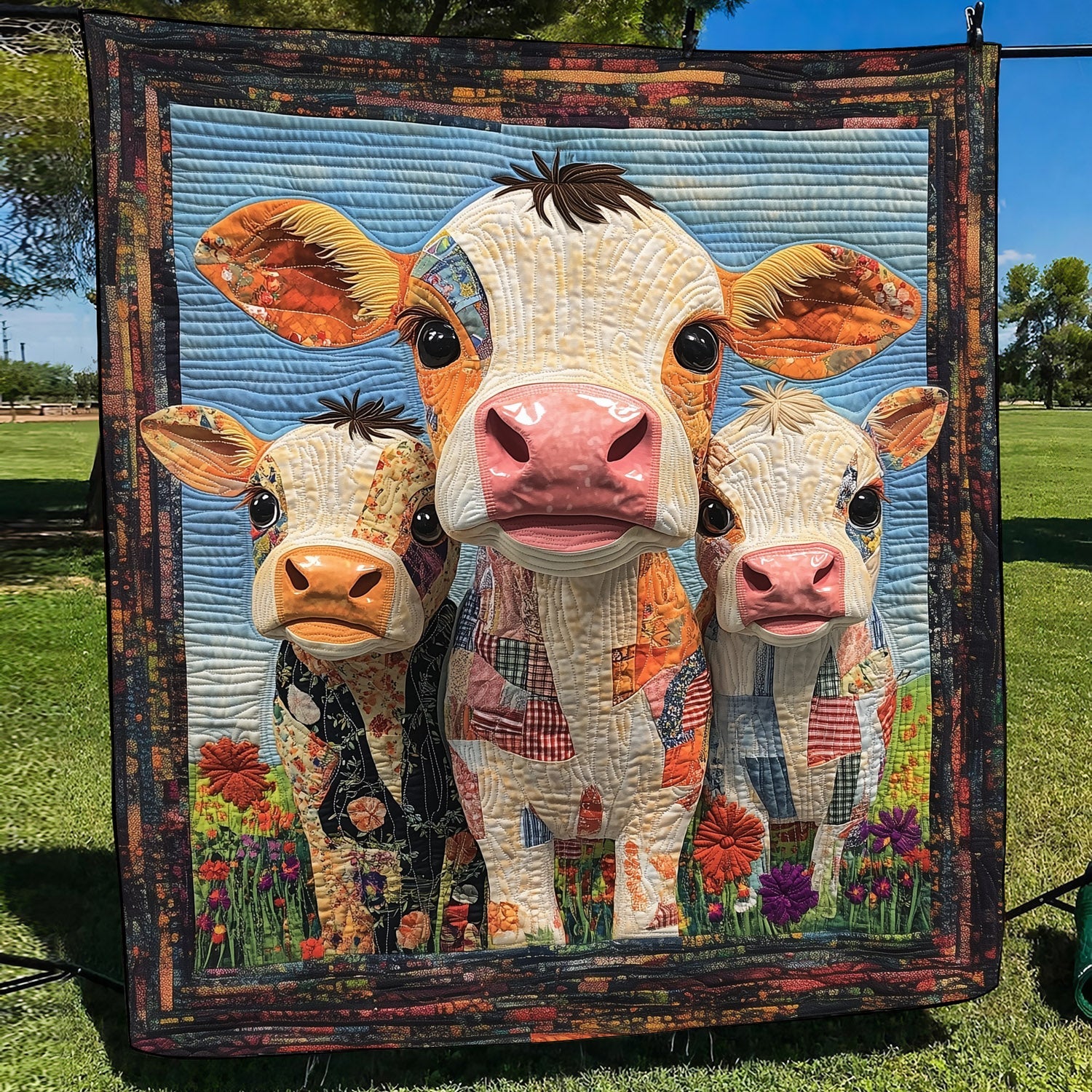 Meadow Mates Quilted Blanket Cow Gifts For Cow Loversr