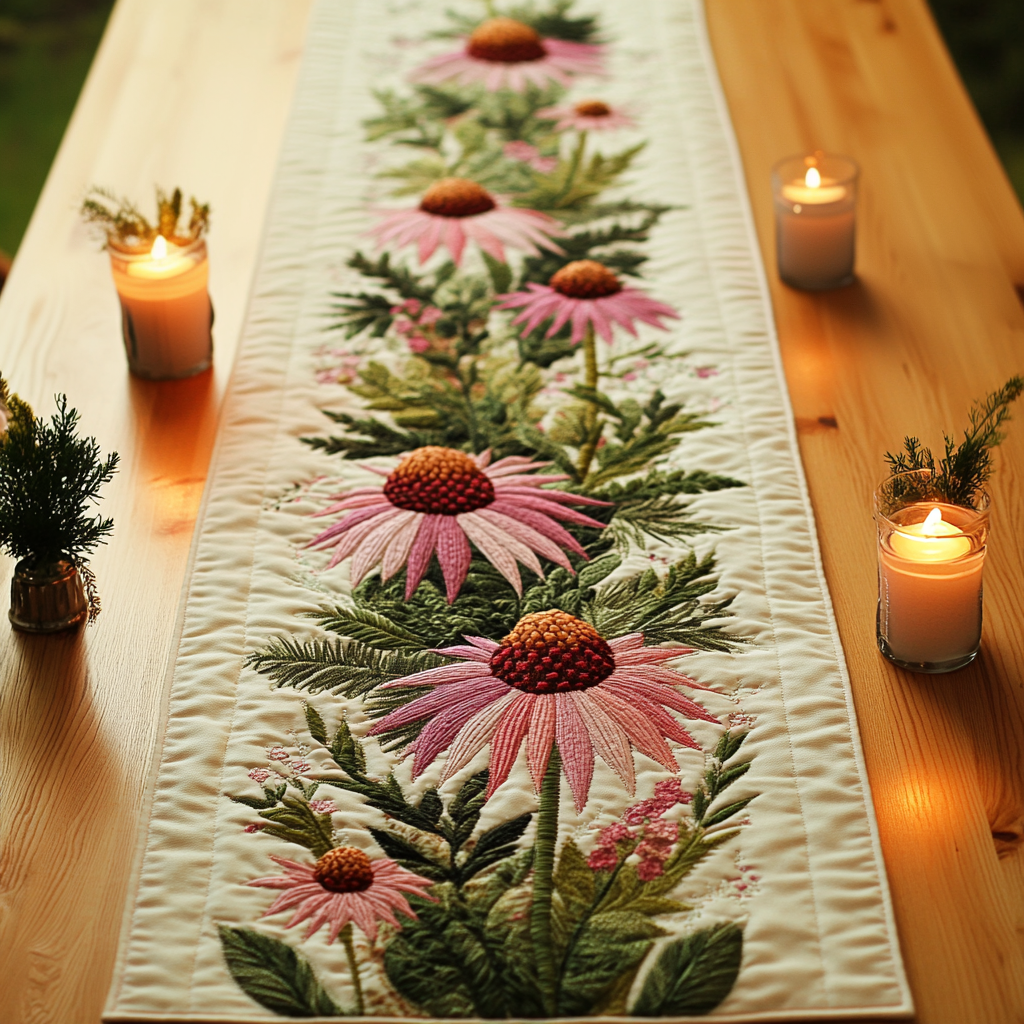 Meadow Muse Quilted Table Runner Dining Table Decor Ideas Christmas Floral Gifts