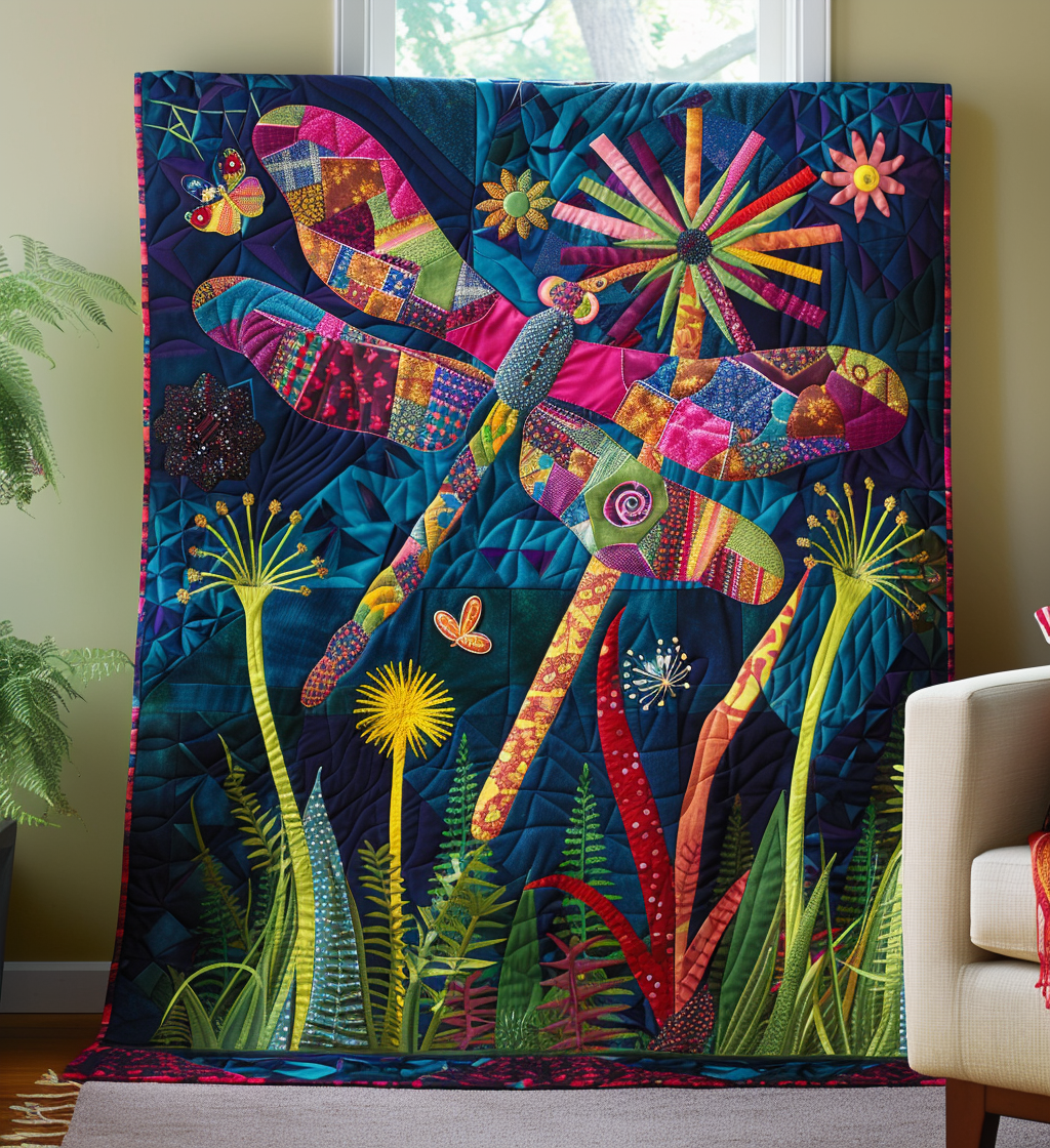 Meadow Whispers Quilted Blanket Cute Heated Blanket