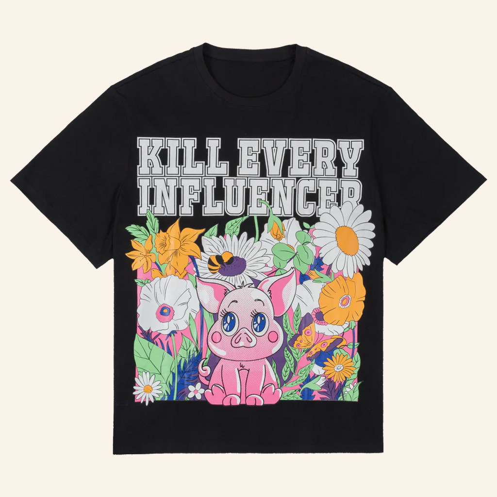 MeatCanyon Merch Kill Everyone Influencers Black T-Shirt Gifts For Friends
