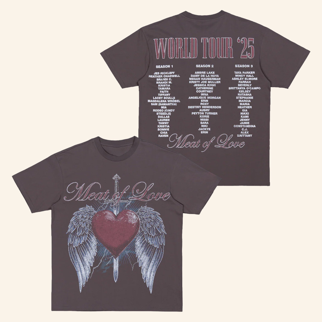MeatCanyon Merch Meat of Love Vintage Tour T-Shirt Christmas Presents For Son