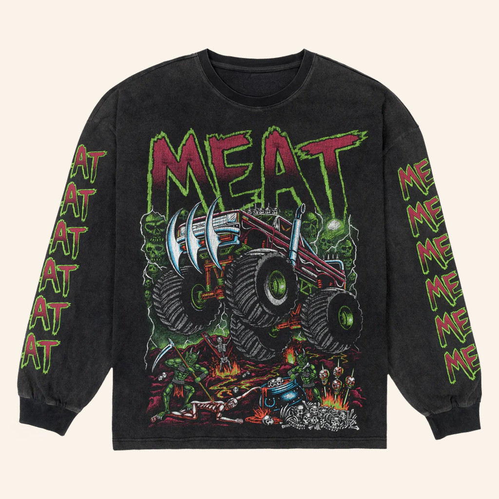MeatCanyon Merch Monster Truck Long Sleeve Shirt Unique Gifts For Him MeatCanyon Merch Monster Truck Long Sleeve Shirt Unique Gifts For Him