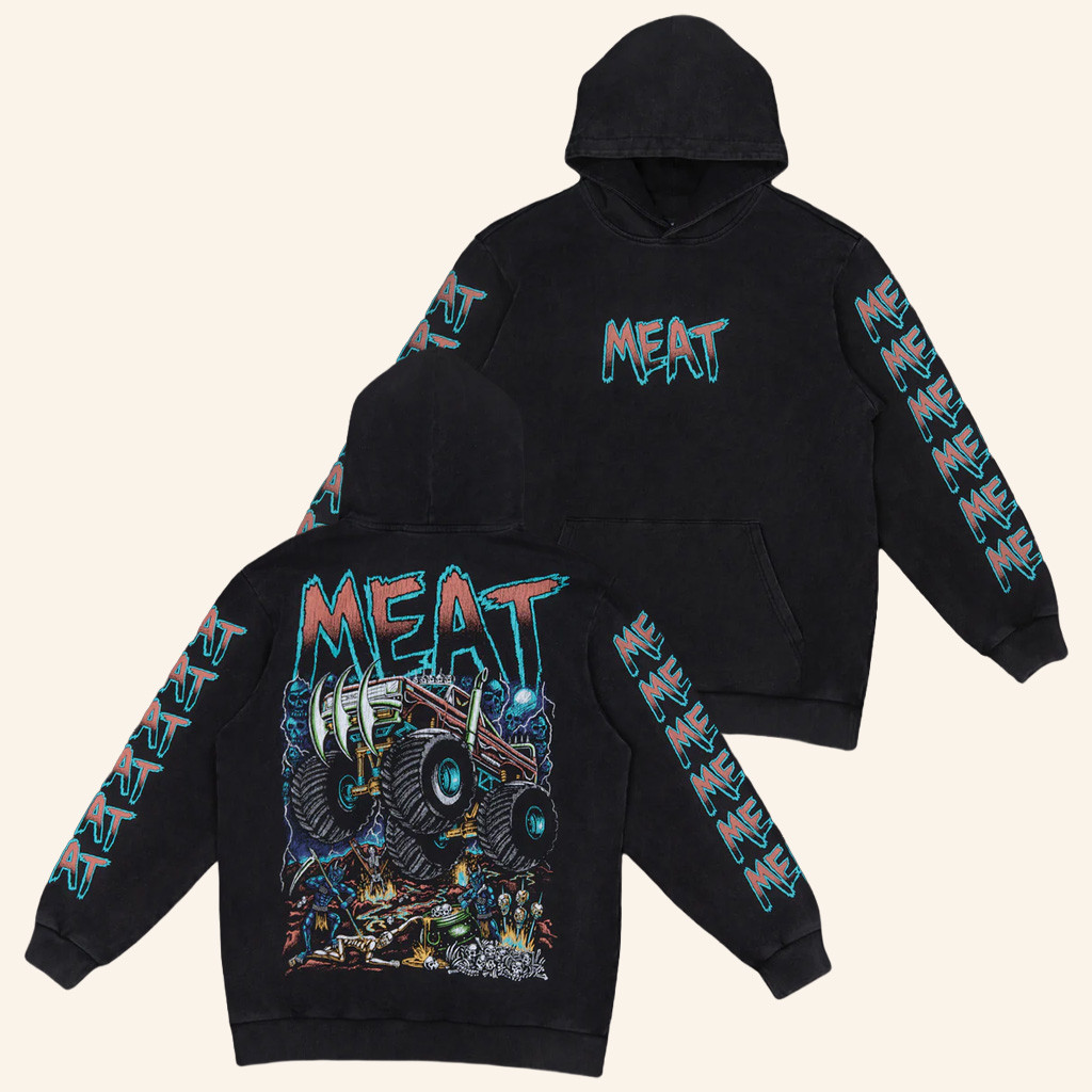 MeatCanyon Merch Monster Truck Meat Hoodie Christmas Gifts For Guys MeatCanyon Merch Monster Truck Meat Hoodie Christmas Gifts For Guys