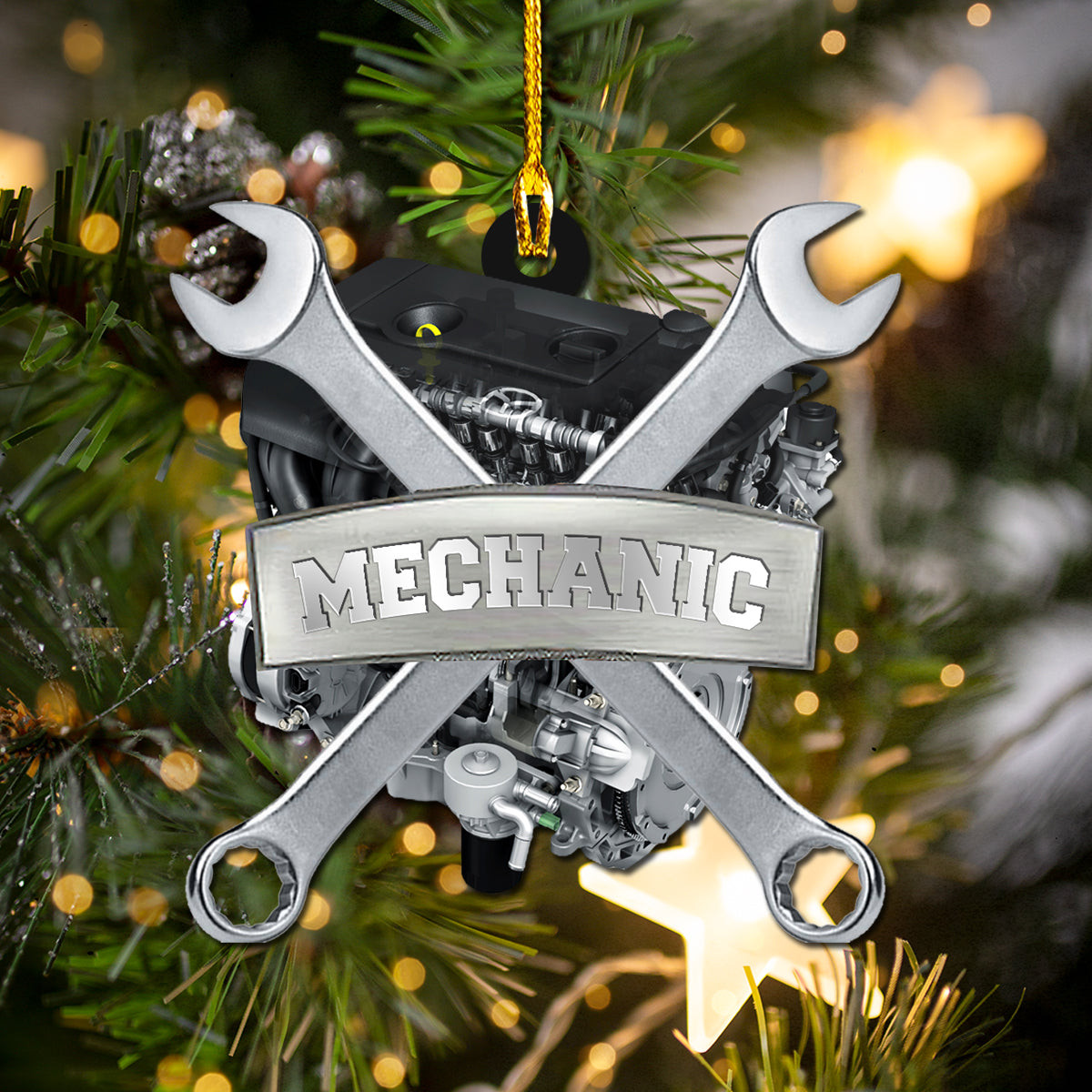 Mechanic Tool Christmas Ornament Mechanic Acrylic Ornament Idea Gift for Mechanican