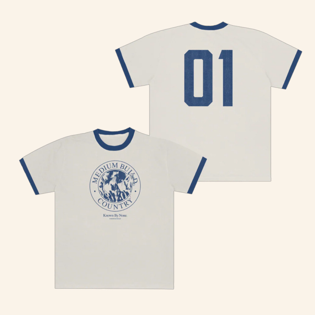 Medium Build Merch Medium Build Country Ringer T-Shirt Xmas Presents For Him Medium Build Merch Medium Build Country Ringer T-Shirt Xmas Presents For Him