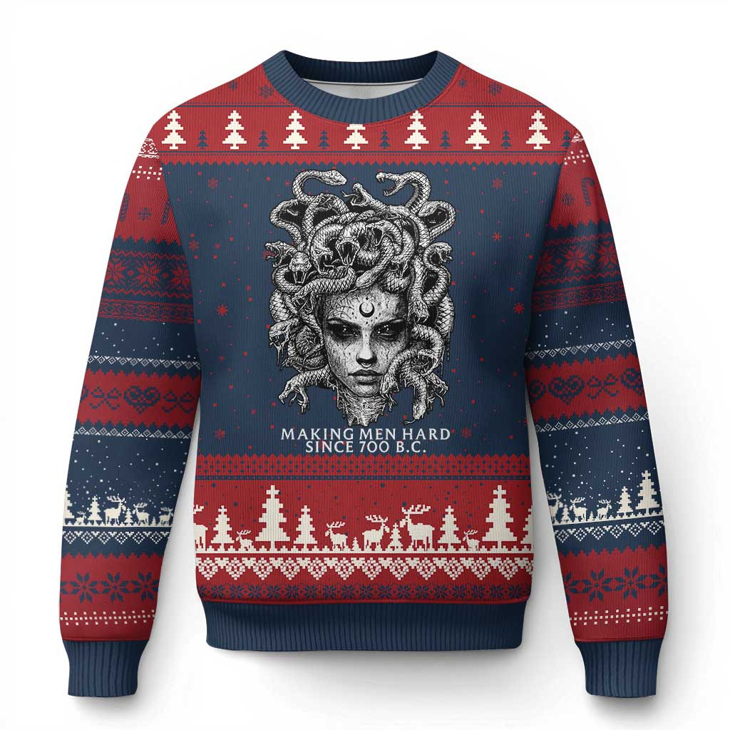 Medusa Making Men Hard Since 700 B.C Ugly Christmas Sweater Dark Myth Ancient Gift For Girl