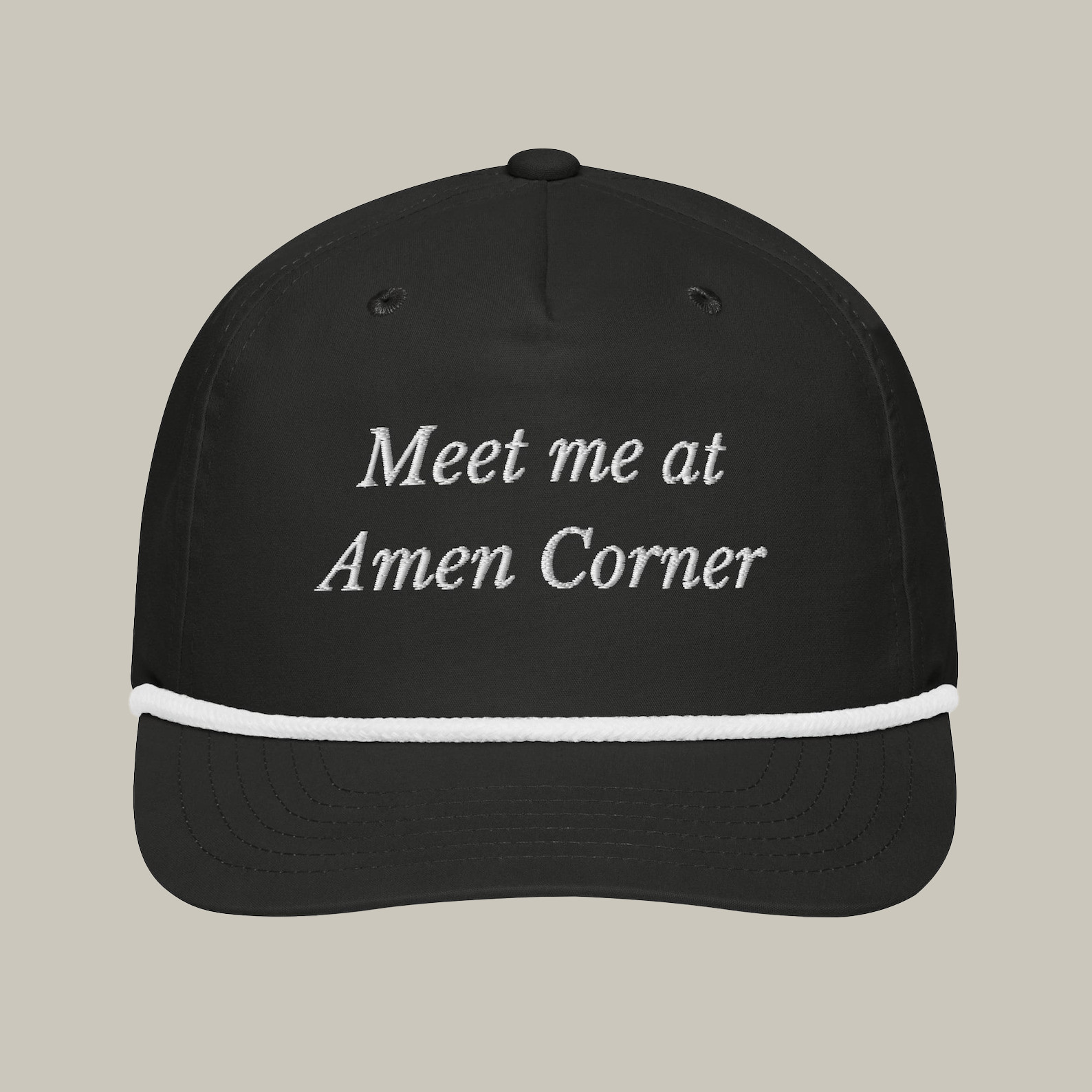 Meet Me At Amen Corner Baseball Hat Masters Inspired Cap Gift For Sports Lovers