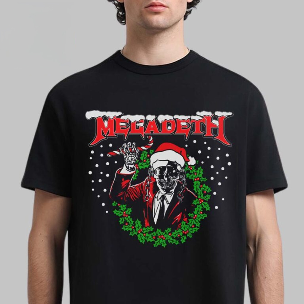 Megadeth Festive Holiday 2025 VIC Christmas T-Shirt Megadeth Merch Gifts For Dad