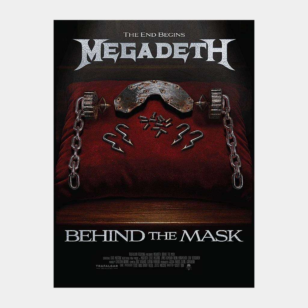 Megadeth Merch Behind The Mask Poster Megadeth Wall Art Decor Gifts For Band Fans