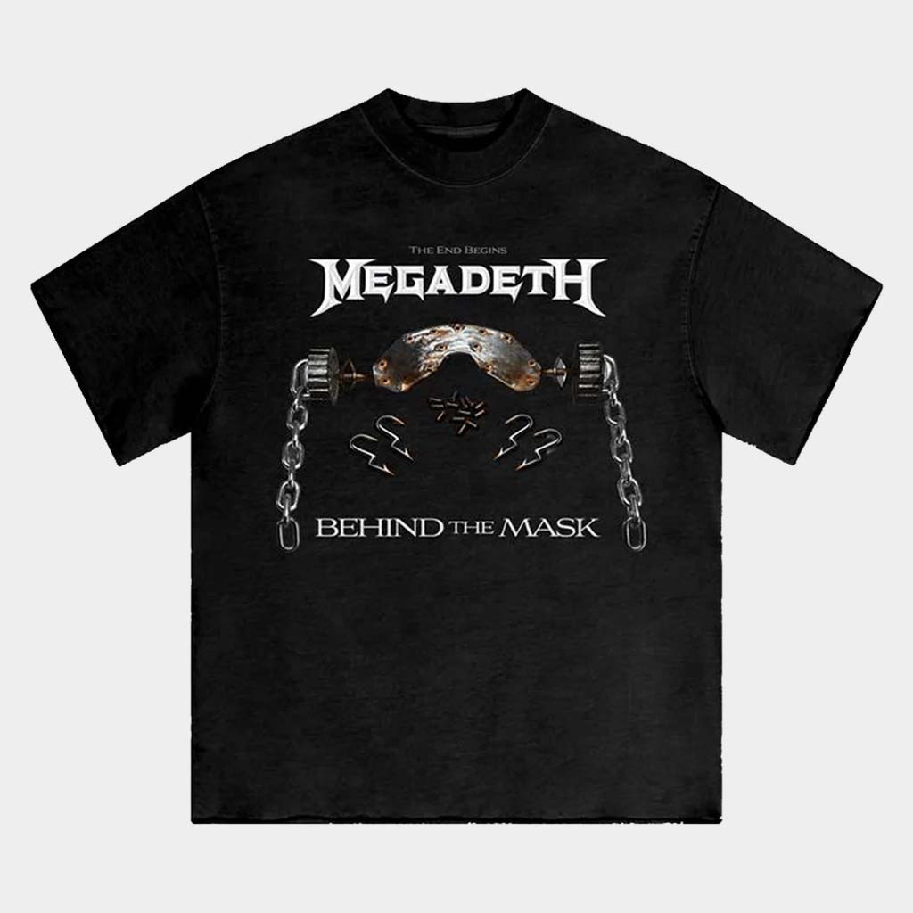 Megadeth Merch Behind The Mask T-Shirt Megadeth Shirt Gifts For Band Fans