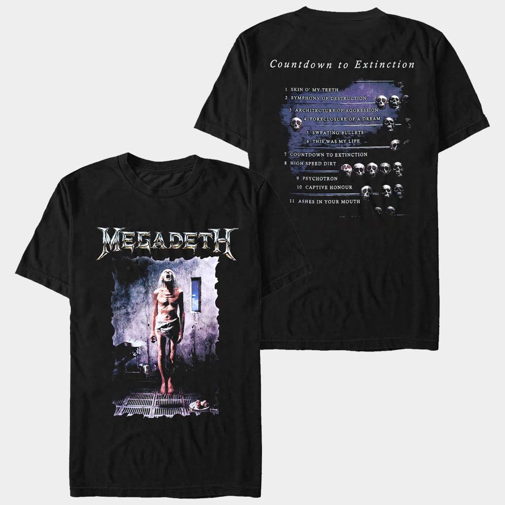 Megadeth Merch Countdown To Extinction T-Shirt Megadeth Shirt Music Lovers Gifts