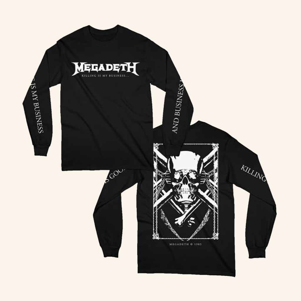 Megadeth Merch Killing Is My Business Long Sleeve Shirt Best Christmas Gifts For Him