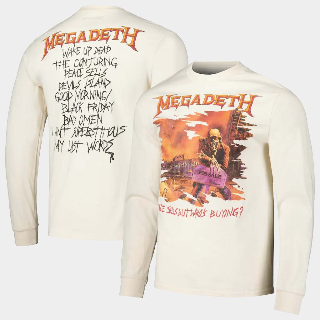 Megadeth Merch Megadeth Peace Sells But Who's Buying Long Sleeve T-Shirt Gift For Fans