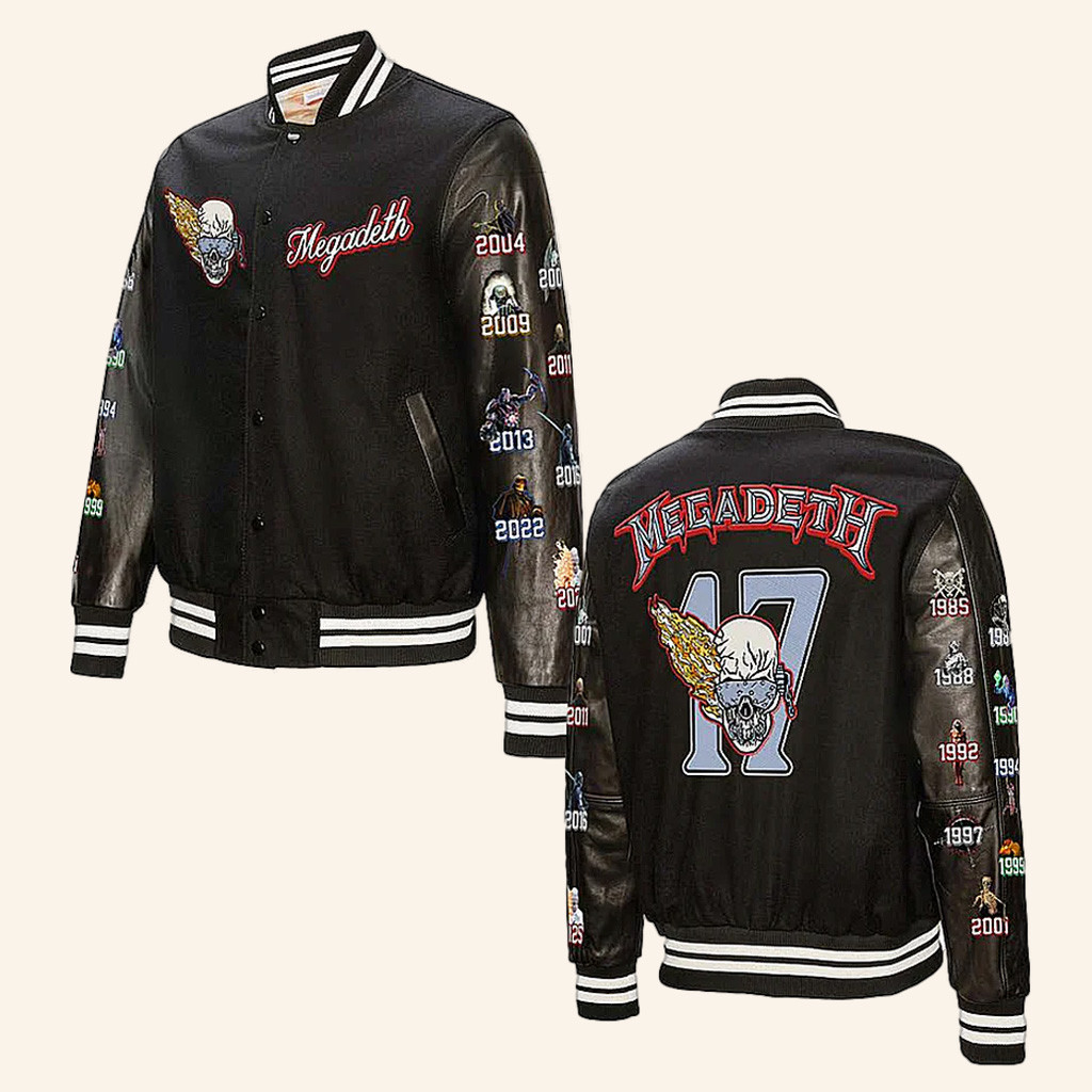 Megadeth Merch Megadeth Varsity Jacket Christmas Gifts For Husband Megadeth Merch Megadeth Varsity Jacket Christmas Gifts For Husband