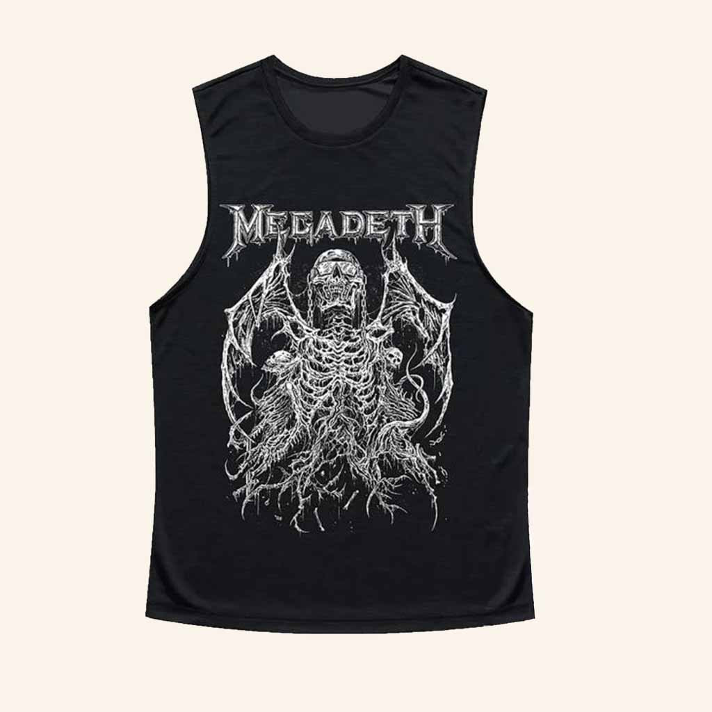Megadeth Merch Vic Rising Tank Top Christmas Gifts For Young Men Megadeth Merch Vic Rising Tank Top Christmas Gifts For Young Men